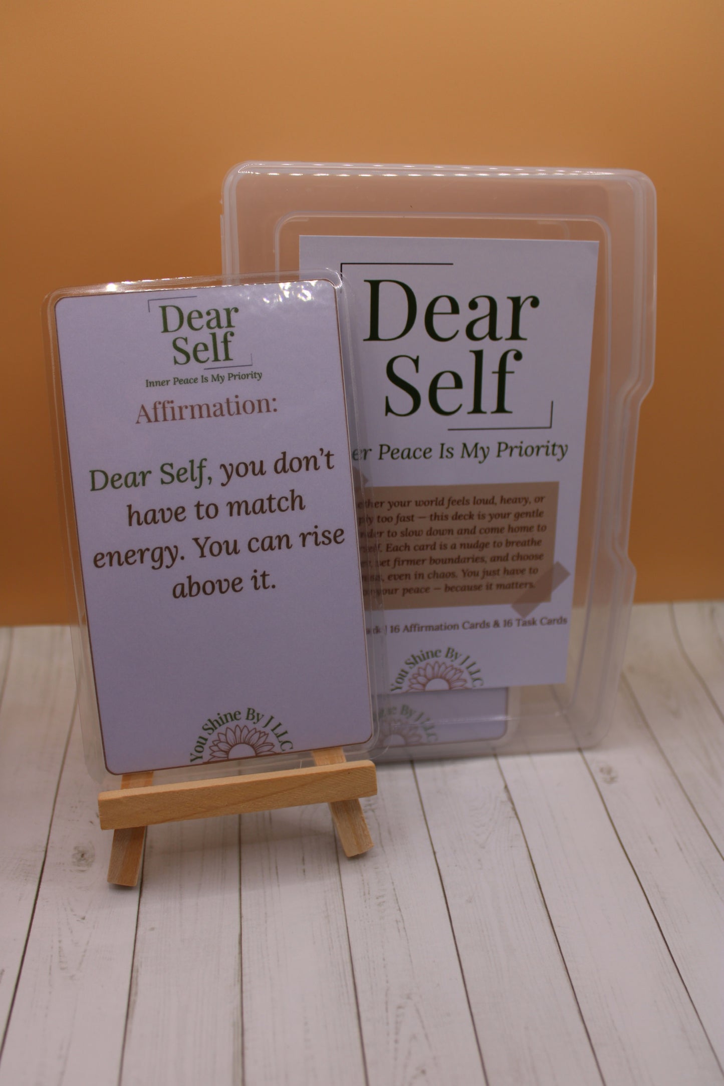 Dear Self: Inner Peace Is My Priority – Affirmation Cards