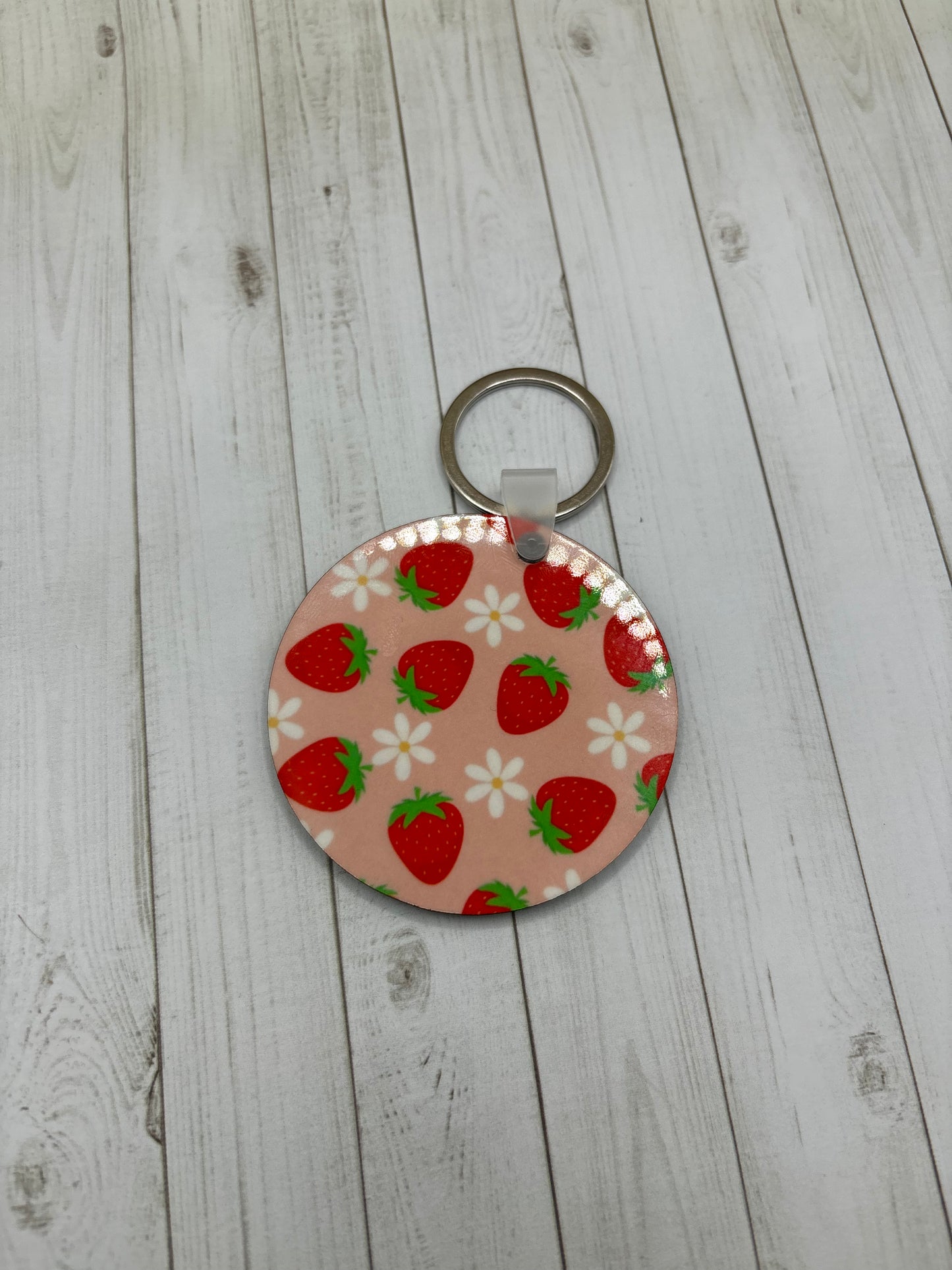Berry Daisy Delight Keychain