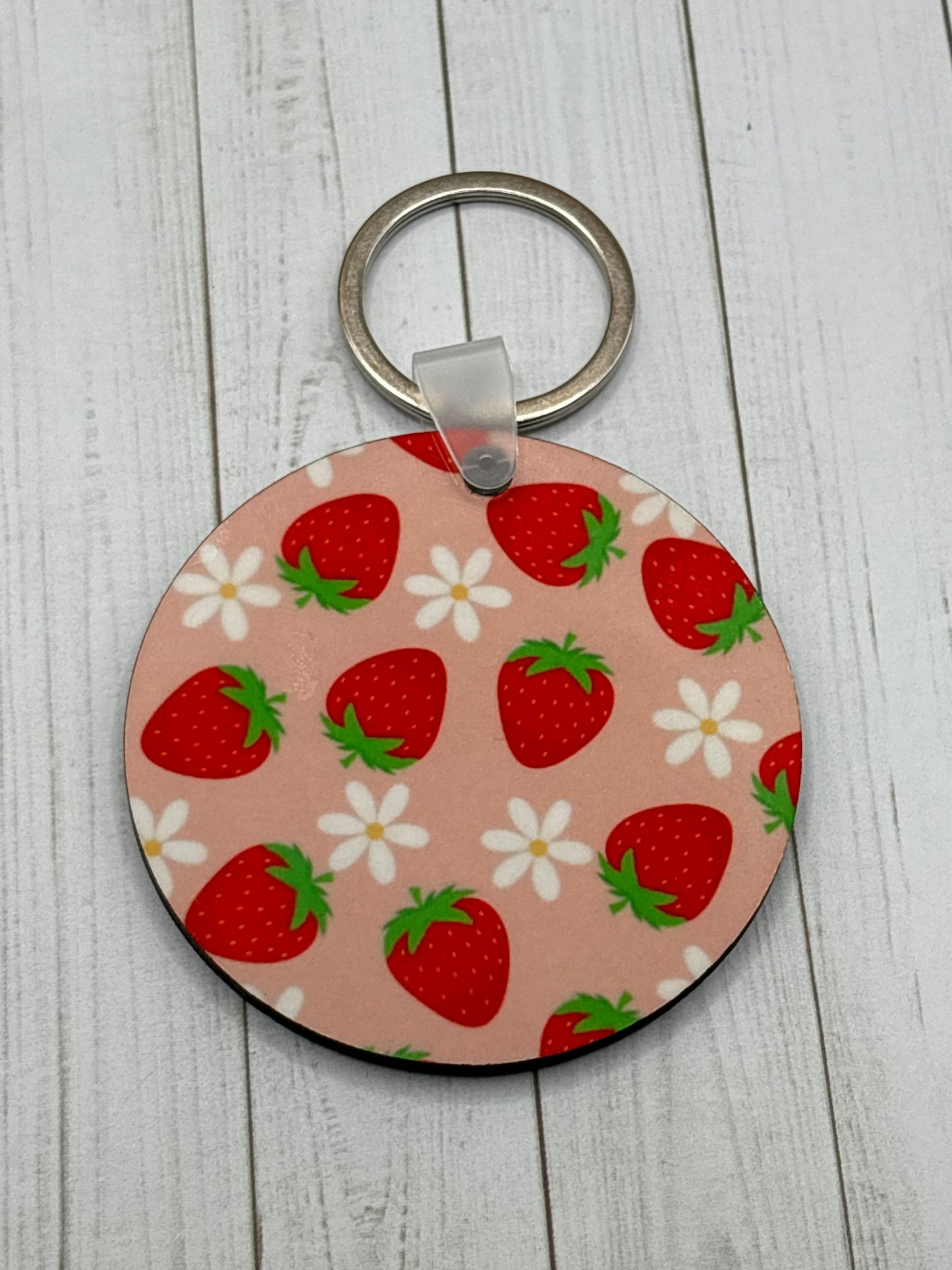 Berry Daisy Delight Keychain