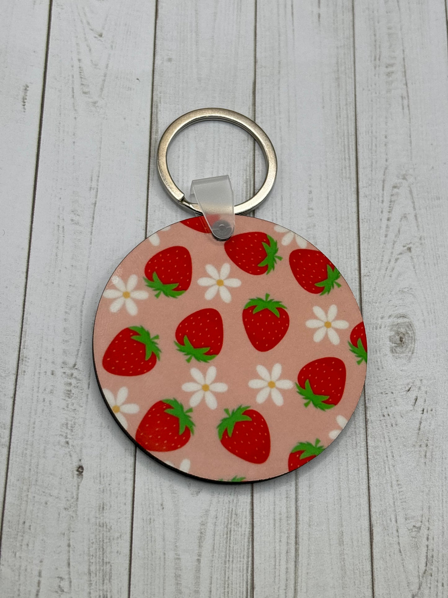 Berry Daisy Delight Keychain
